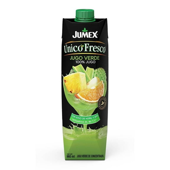 Jugo Jumex Único Fresco verde con jugo de nopal y apio 960 ml