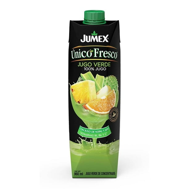 Jugo Jumex Único Fresco verde con jugo de nopal y apio 960 ml