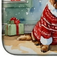 thumbnail image 2 of Carolines Treasures DAC2757DDM 0.2 x 21 x 14 in. Tibetan Mastiff Cozy Christmas Dish Drying Mat, 2 of 5
