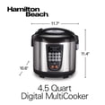 thumbnail image 3 of Arroz, olla de cocción lenta y vaporizador de alimentos Hamilton Beach Digital, 3 of 8
