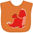 thumbnail image 3 of Inktastic Adorable Red Dragon Boys Baby Bib, 3 of 4