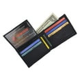 thumbnail image 4 of Men's Soft Genuine Leather Removable Double ID Window Flap Credit Card Money Holder Bifold Wallet by Swiss Marshal SW-P1143, 4 of 9