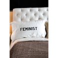 thumbnail image 1 of One Bella Casa 82370CSES Feminist Single Standard Pillow Case, Black, 1 of 1