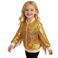thumbnail image 2 of MEZZALL Kids Girls Fringe Sequin Jacket Long Sleeve Casual Coats Fashionable Outerwear Elegant Party Wear Leisure Tops, 2 of 4