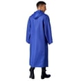 thumbnail image 4 of TiaoBug Men's Jedi Uniform Hooded Robe Tunic Cloak Outfit Halloween Cosplay Costume Tie String Cape Blue 3XL, 4 of 7