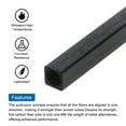 thumbnail image 4 of Uxcell Carbon Fiber Square Tube 6x5x420mm Pultruded Carbon Fiber Tubing for RC Airplane 6pcs, 4 of 4