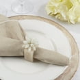 thumbnail image 3 of Saro Lifestyle Beaded Floral Blossom Resin Napkin Ring (Set of 4), 3 of 3