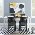 thumbnail image 5 of Linon Cabarrus Wood Dining Side Accent Chair, Set of 2, Black, 5 of 17