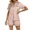 Pink, variant on Lovskoo Two Piece Women Pajama Sets Loungewear Home Short Sleeve Button Down Shirt Sling Shorts Printed Pajamas Home Set Sleepwear Hot Pink