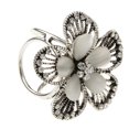thumbnail image 4 of Hebilla Bufanda Fernando Crystal Flower Plata Antigua, 4 of 8