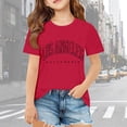 thumbnail image 2 of MUXiin Toddler Girls Easter Shirt Bunny Short Sleeve T Shirt Happy Easter Easter's Day Blouse Tops Girls Summer Tops T-Shirts (,5-6 Years), 2 of 7