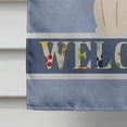 thumbnail image 4 of Papillon Sable White Welcome Flag Canvas House Size, 4 of 4