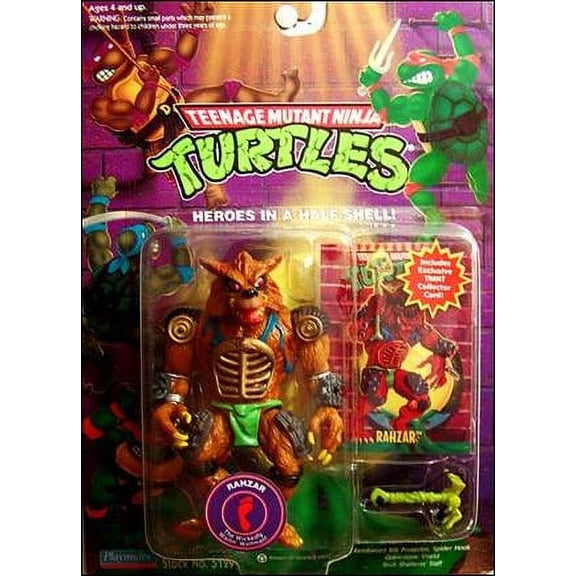 Teenage Mutant Ninja Turtles RAHZAR With Collector Card 1994