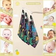 thumbnail image 3 of Joysticks Gamepad Pattern Baby Muslin Washcloths Soft Absorbent Face Towel, 3 PCS Vintage Retro Burp Cloths Cotton Bath Wipes Infant Wash Cloth for Newborn Boys Girls 12"x12", 3 of 7
