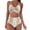 Yellow, variant on Two Piece Swimsuits for Women Front Twist Back Tie Swimsuit Snakeskin Print Swimwear Ruched High Waisted Bathing Suit