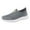 Grey, variant on XIMIN Men Women's Non Slip Mesh Lightweight Walking Breathable Slip On Sneakers for Summer Fall Sport Running Beach Travel Aqua Walking Shoes (7.5, Black)