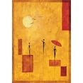 thumbnail image 2 of Renee 24x32 White Modern Wood Framed Museum Art Print Titled - Umbrella III, 2 of 4