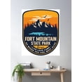 thumbnail image 2 of Fort Mountain State Park Georgia Ga Badge Forest And Wilderness Poster Wall Art, Modern Wall Decor, 16x24 UNFRAMED, 2 of 3