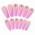 thumbnail image 5 of Rose Red Long Point On Nails 24 Pack Nails For Women Elegant Removable False Nails Nail Easy Application, 5 of 6