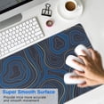 thumbnail image 4 of Blue Sea LinesLine Theme&nbsp;mousepad Gamingwaterproofwashable&nbsp;for Office Home Work GamingmousematRubber Base Mousepad with Stitched Edges 31.5x11.8inches, 4 of 7