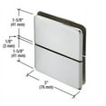thumbnail image 2 of CRL JRPPH02CH Chrome Junior Prima 02 Series Glass-to-Glass Mount Hinge, 2 of 2