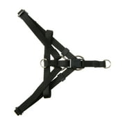 Vibrant Life Nylon Adjustable Step-In Dog Harness, Black, S