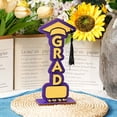 thumbnail image 3 of 2026 Graduation Wooden Centerpiece, 3D Grad Cap Table Decor with "GRAD" Lettering, Keepsake Souvenir Gift for Party, 3 of 7