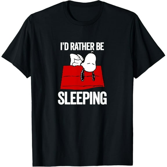 Snoopy Still Sleeping Tee – Peanuts-Inspired Lazy Day Cartoon T-Shirt
