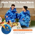 thumbnail image 4 of Joyfy Wearable Blanket Oversized Sherpa Sweatshirt, Warm and Cozy Hoodie Blanket for Adult Christmas Birthday Gift, 4 of 8