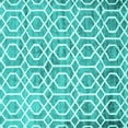 thumbnail image 1 of Ahgly Company Machine Washable Indoor Square Trellis Turquoise Blue Modern Area Rugs, 7' Square, 1 of 4