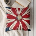thumbnail image 3 of YINGXI Let Freedom Ring Red White Flower Throw Pillow Covers, USA Flag Cushion Case for Sofa CoucH 22x22in, 3 of 5