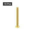 thumbnail image 3 of Unique Bargains Brass Hex Bolts, M4x35mm 10 Pack Fully Thread Grade 4.8 Machine Screws, 3 of 4