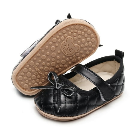 

Hirigin Infant Baby Girls Soft Sole Bowknot Princess Wedding Dress Mary Jane Flats Prewalker Newborn Light Baby Sneaker Shoes