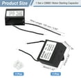 thumbnail image 2 of Condensador Uxcell CBB61, 8uF 450V 2-Cable para arranque de motor de ventilador de techo, generador de motor, soplador, ventilador de extracción, negro, 2 of 6