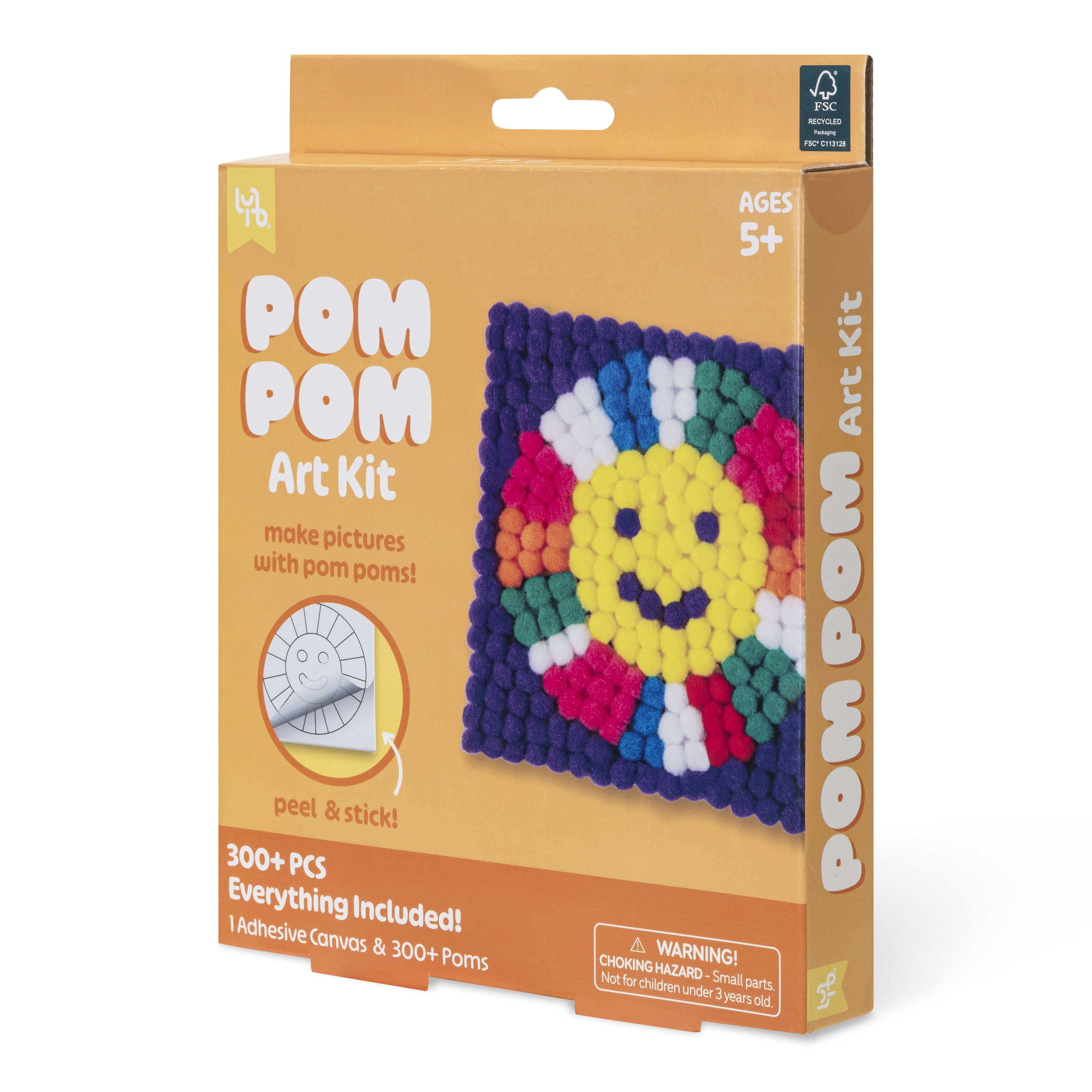 Little Yellow Bicycle Pom Pom Sunshine Art Kit