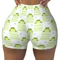 thumbnail image 2 of Lsque Frogs and Dragonflies Pattern High Waisted Biker Shorts for Women-Tummy Control Fitness Athletic Workout Running Yoga Gym Shorts,Moisture-Wicking-Medium, 2 of 9