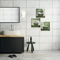 thumbnail image 5 of Green Bathroom Picture Wall Decor Relax Soak Unwind Signs Poster Canvas Print Art Botanical Leaf Artwok Framed Washroom Toilet Decoration Ready to Hang 12X12inchx3pcs, 5 of 6