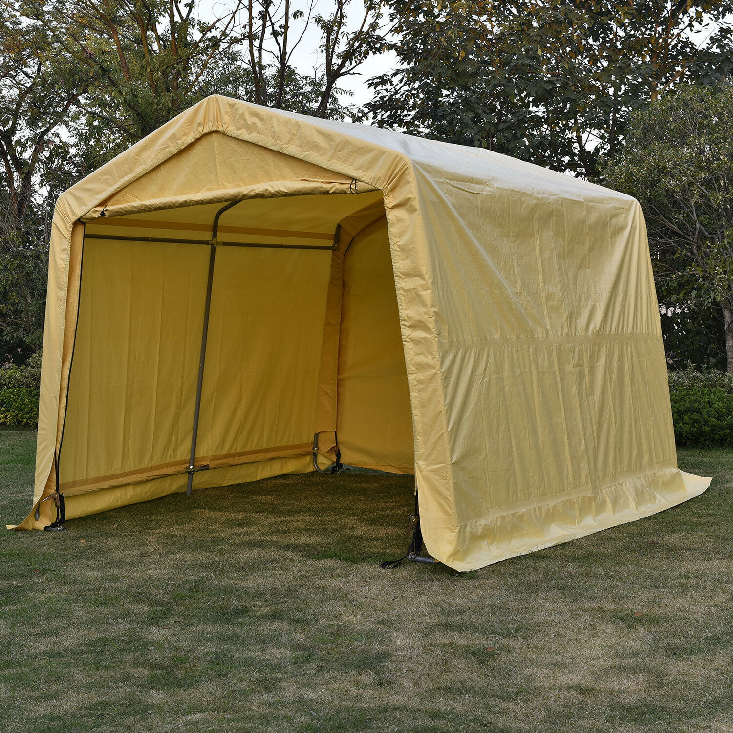 Outdoor 10x10x8FT Carport Canopy Tent Car Storage Shelter Garage w ...