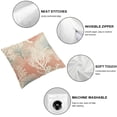 thumbnail image 4 of Wuche Sea Starfish Pillow Case Beach Pillow Pink Coral Pillow Covers Nautical Throw Pillow Cover Set of 2 for Bedroom Beachy Room Summer Outdoor Decor Multiple specifications, 4 of 6