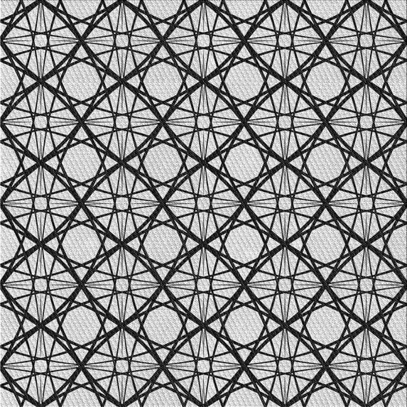 Ahgly Company Machine Washable Indoor Square Transitional Light Black Area Rugs, 8' Square