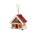 thumbnail image 1 of Cabaña de madera luminosa de Navidad, construcción robusta coleccionable, regalo de Navidad. Estilo B, 1 of 9
