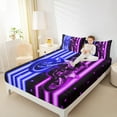 thumbnail image 4 of Feelyou Dirt Bike Twin Sheet Sets, Cool Motorcyclist Twin Fitted Sheet, Motorcycle Sport Flat Sheet, Black Blue Pink Home Decor, 4 of 7