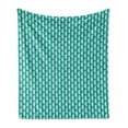 thumbnail image 1 of Seahorse Soft Flannel Fleece Throw Blanket, Simplistic Silhouette Seahorse Shapes in Repeat Tropical Aquarium Theme, Cozy Plush for Indoor and Outdoor Use, 50" x 70", Sky Blue and White, by Ambesonne, 1 of 6