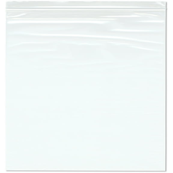 Plymor 16" x 16" (Pack of 100), 2 Mil Zipper Reclosable Plastic Bags