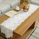 thumbnail image 3 of Wosthever Camino de decorativo blanco, decoración del hogar, caminos de táctiles exquisitos, resistentes al polvo Decoración del hogar, 3 of 6
