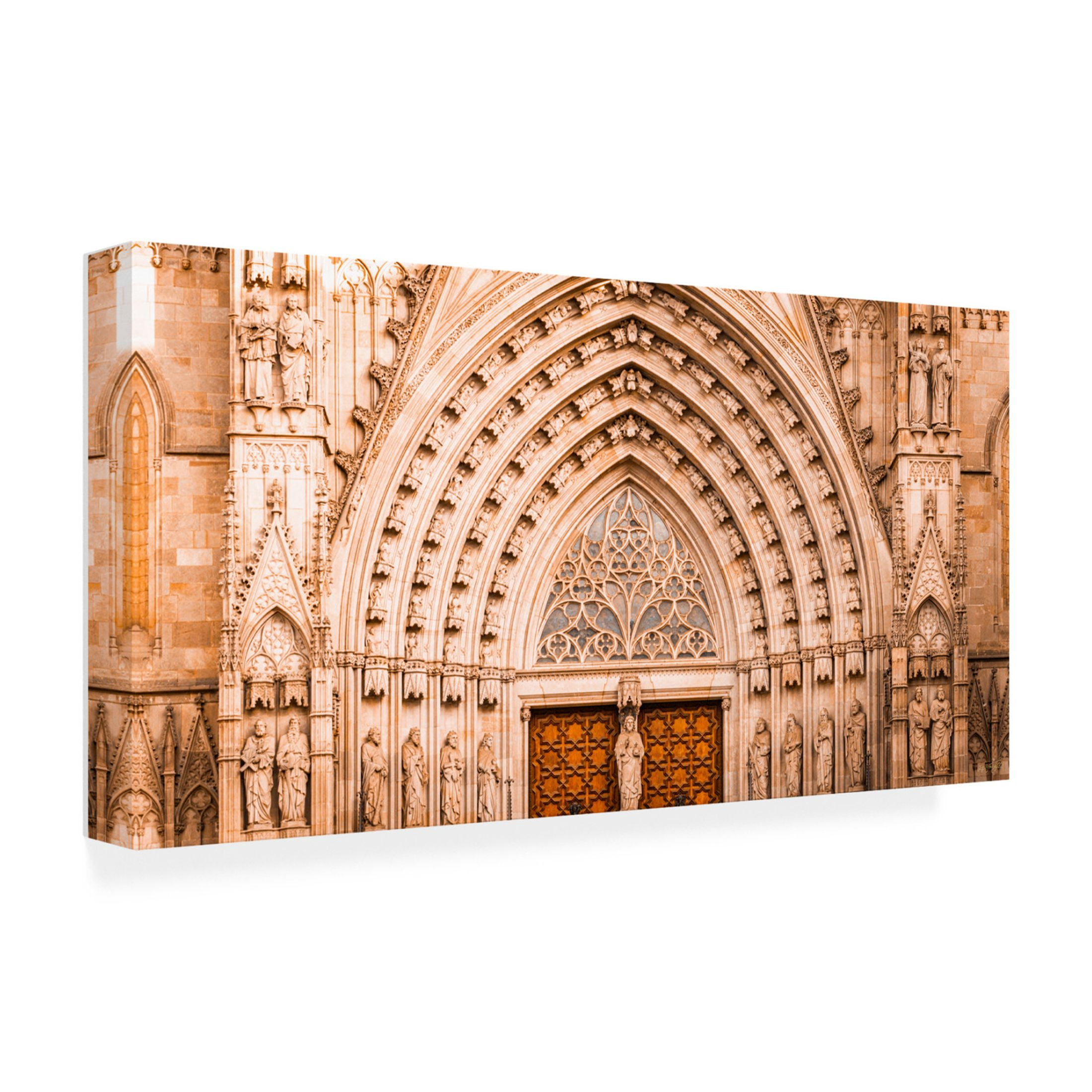 Canvas Wall Art - Life BeautifuLEE 'Sun Kissed Arches' Wall Art for Living Room, Bedroom, or Office Décor by Trademark Fine Art - 32 x 16 Inches