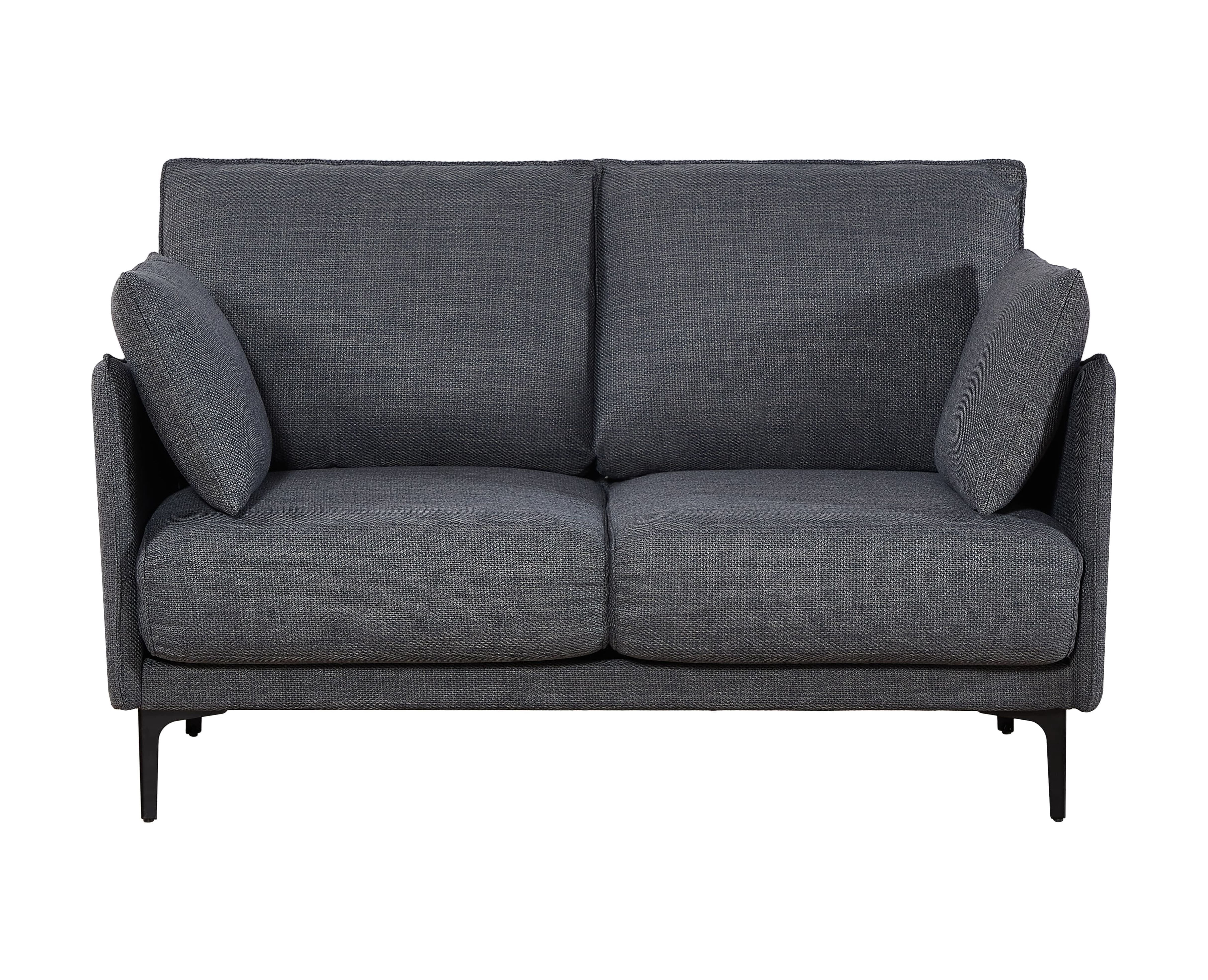 MAYEERTY 2 Seater Sofa For Primary Living Space , Bed Room, 2 Pillows,Gray
