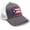 Grey/White, variant on Puerto Rico Flag Hat for Men and Women – Snapback Trucker Baseball Cap by International Tie (All Black)