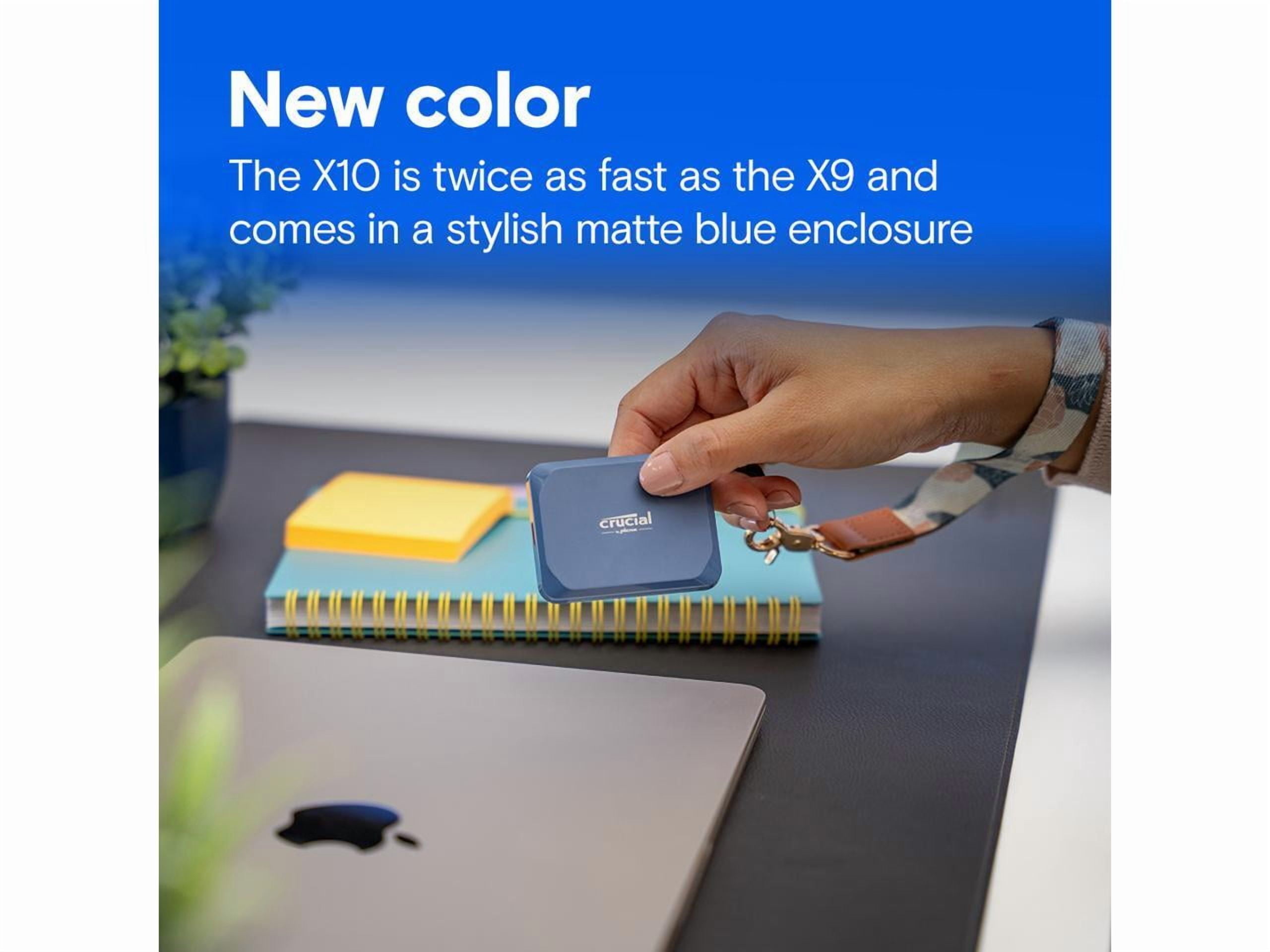 Crucial X10 4 TB Portable Solid State Drive - External - USB 3.2 Gen 2x2  CT4000X10SSD9