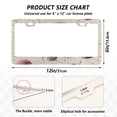 thumbnail image 2 of Aluminum License Plate Frame 2 Pack Car Exterior Accessory Car Tag Holder for Front Rear Plates Cars Decor Pink and Purple Dandelions, 2 of 7